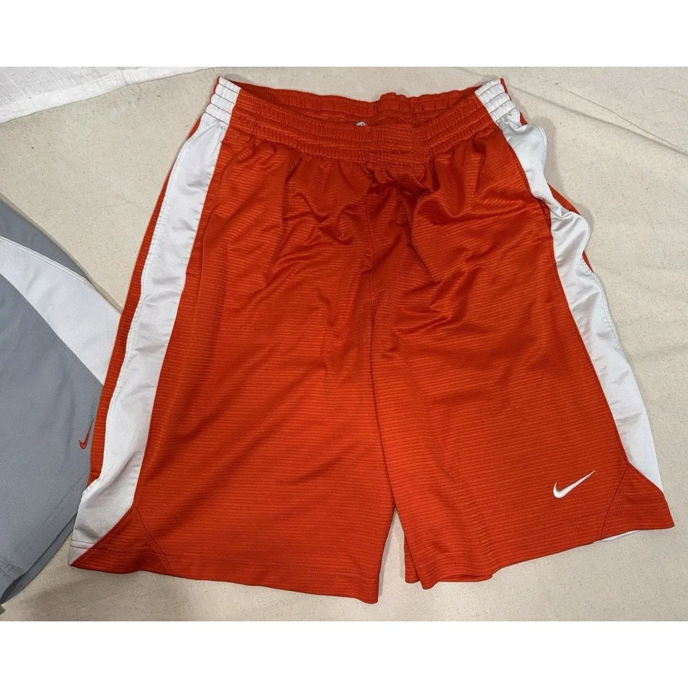 Vintage‎ Nike Shorts Men's Large L Blue Orange Dazzle Shimmer Basketball Gray